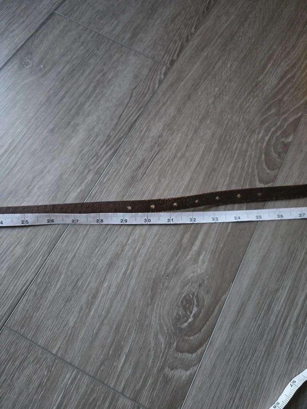 J.Crew Brown Leather Studded Rhinestone Skinny Belt Boho Western Jeweled M